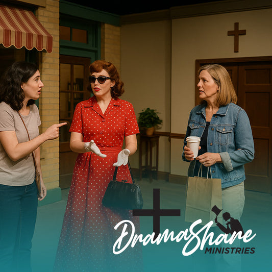Three ladies talking about the good ol times