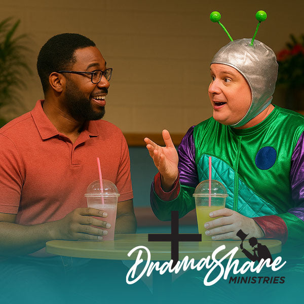 Drinking soda with church member
