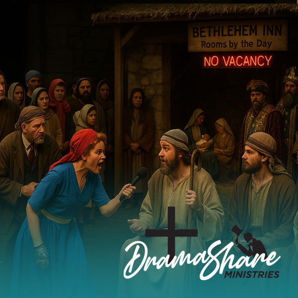 Christmas scene live at the manger