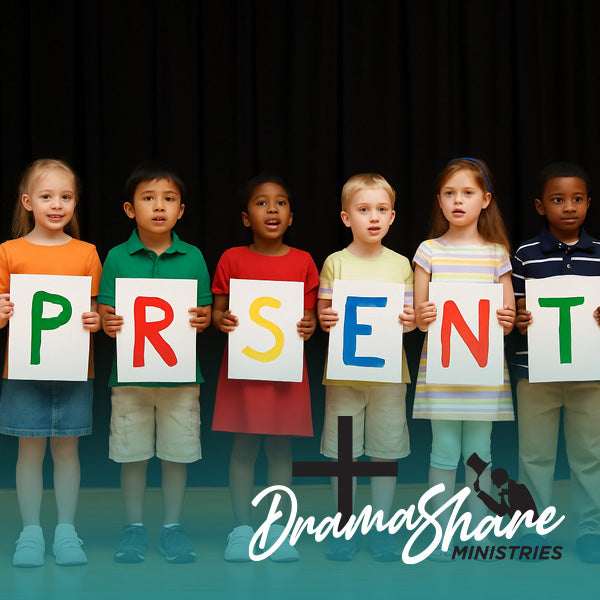 Children holding sign