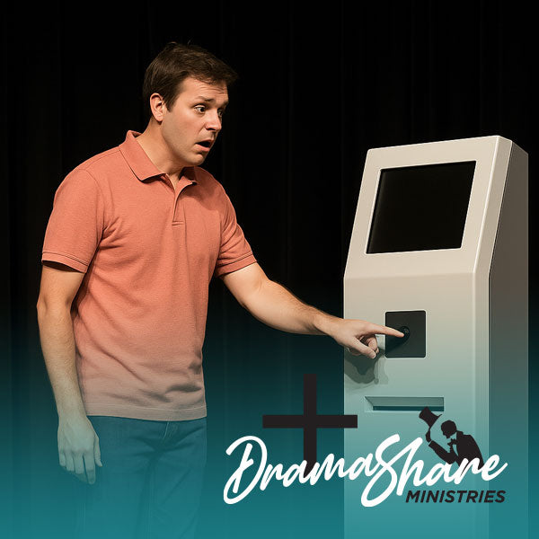 Man standing at machine