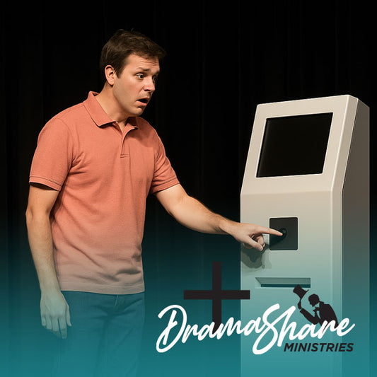 Man standing at machine