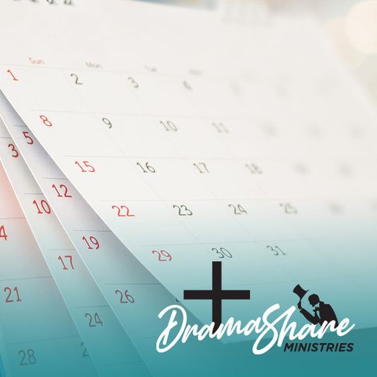 Calendar on a gradient background