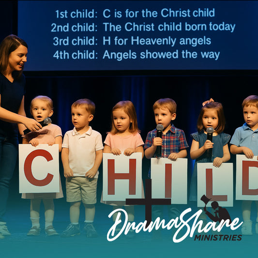 Children holding sign