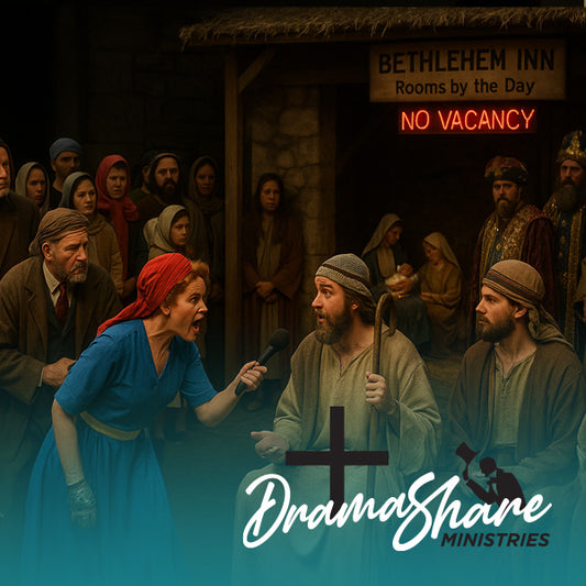 Christmas scene live at the manger