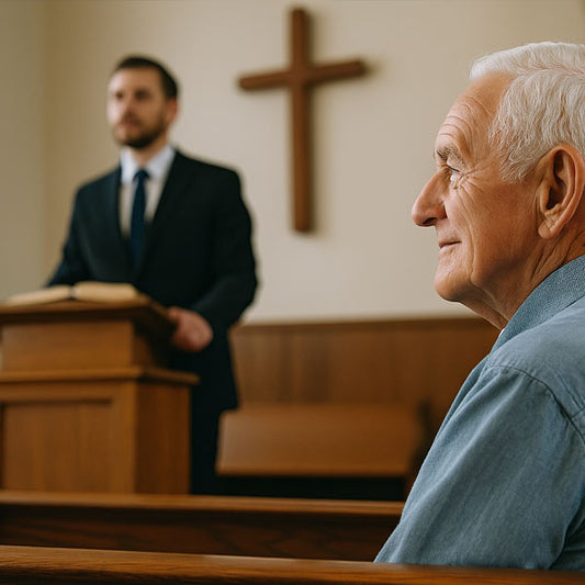 While He Preaches